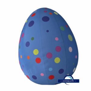 Location Oeuf de Pâques bleu gonflable