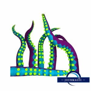 Location tentacules gonflables vertes et violettes