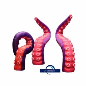 Location tentacules gonflables violettes et rouges