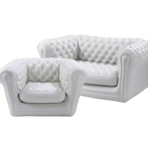 Location canapé chesterfield blanc gonflable