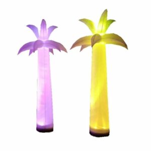 Location palmiers lumineux gonflables