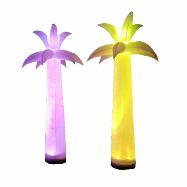 Location palmiers lumineux gonflables